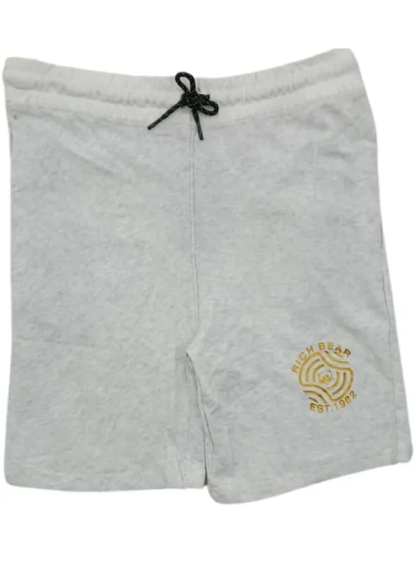 PRINTED LOGO FLEECE TEXTURED SHORTS sold by FBO