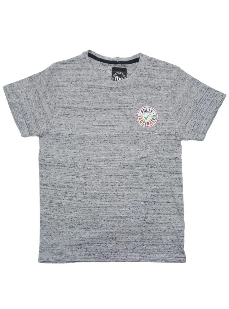 TEXTURED PRINTED CREW TEE sold by FBO