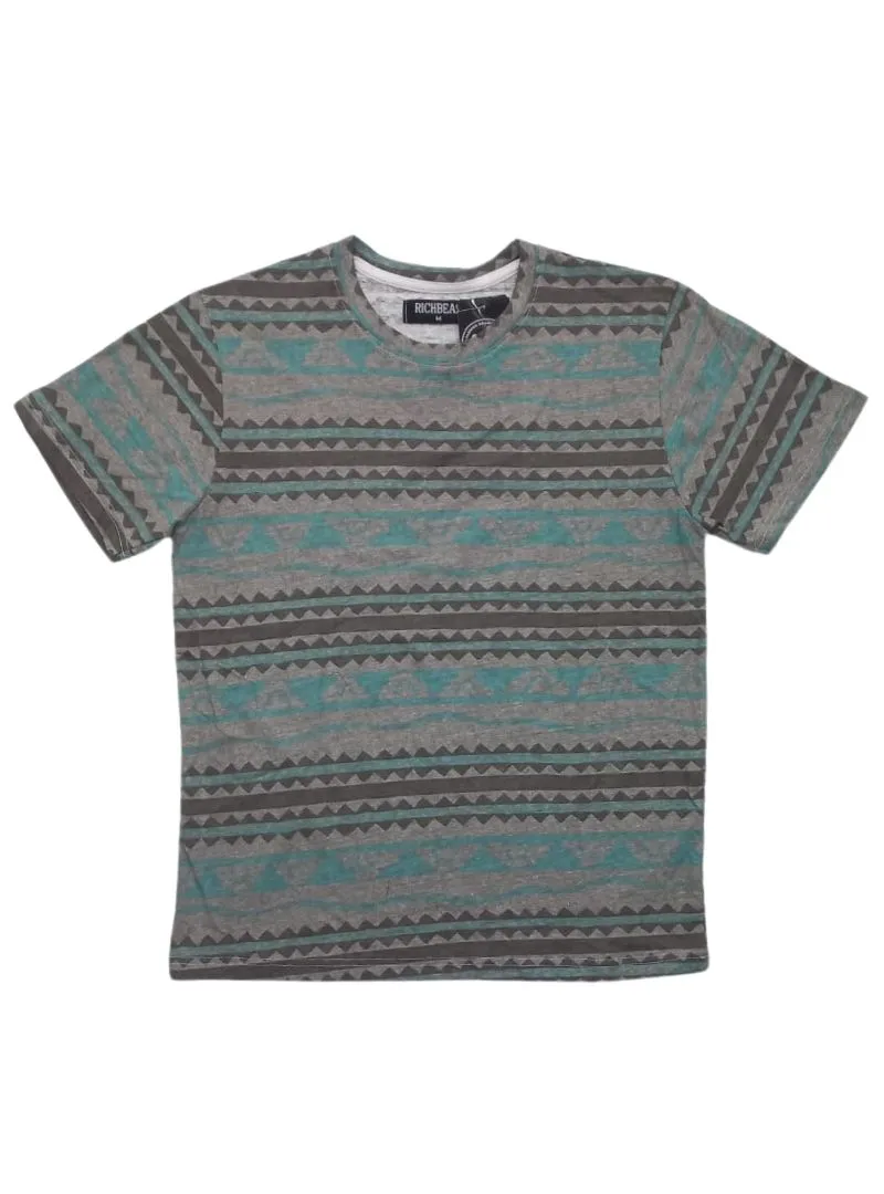 PATTERNED CREW TEE sold by FBO