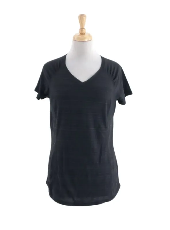 STRIPED DETAILED ACTIVE TEE sold by FBO