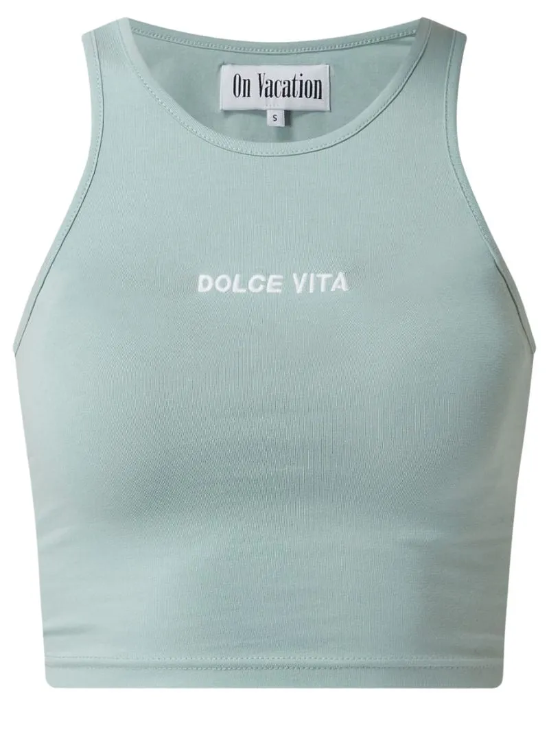 STATEMENT HALTER NECK CROP TOP sold by FBO product image thumbnail 3