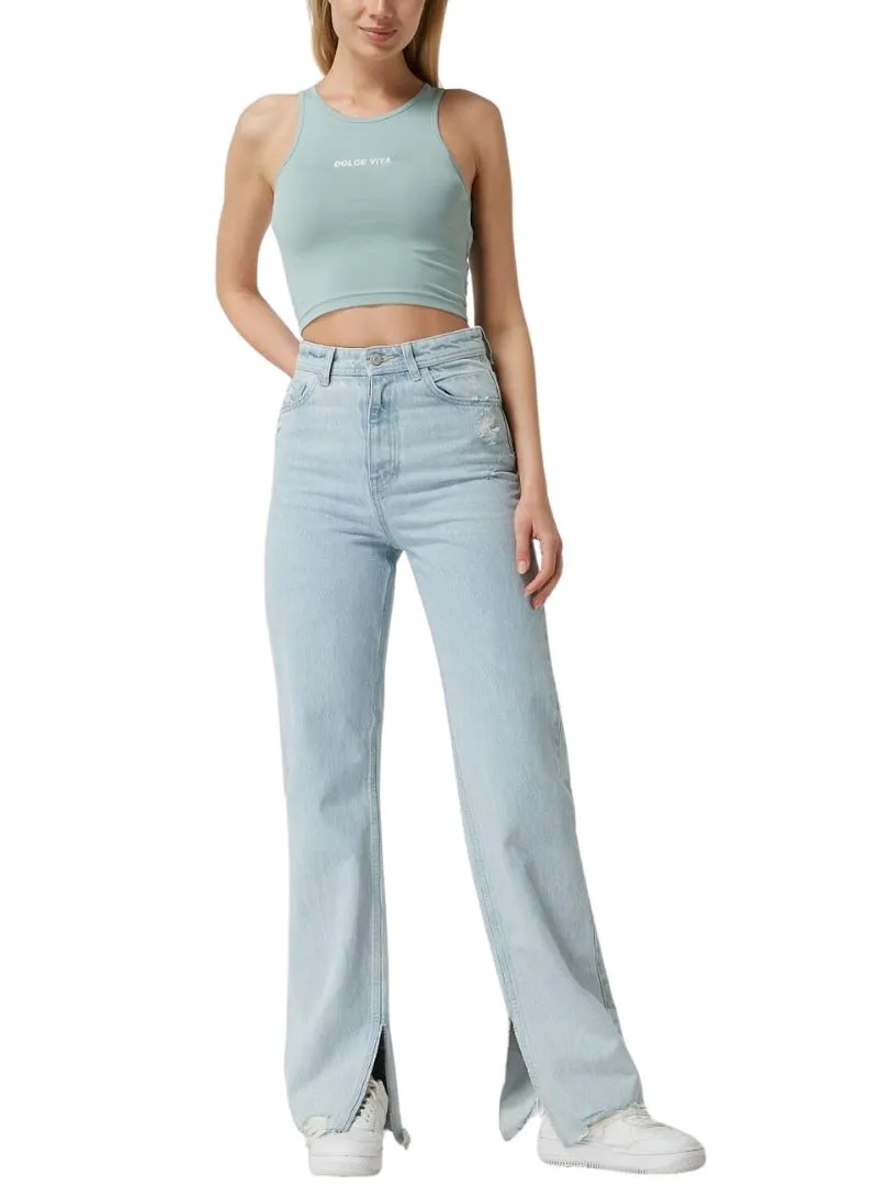 STATEMENT HALTER NECK CROP TOP sold by FBO