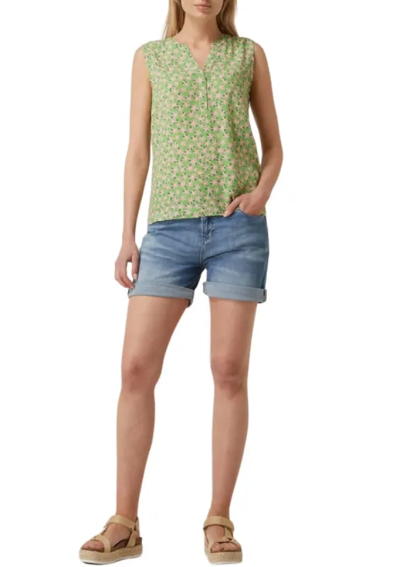 FLORAL SLEEVELESS BLOUSE sold by FBO