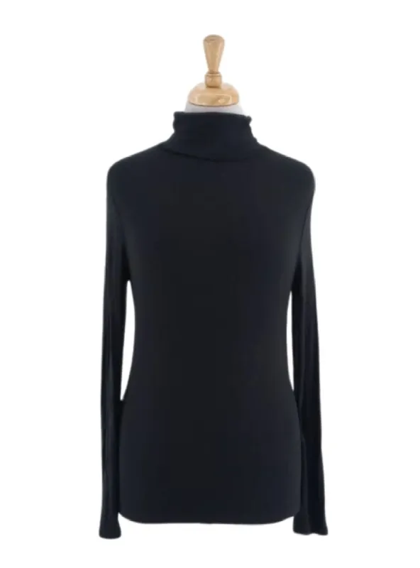 BASIC LONG SLEEVE TURTLE NECK TOP sold by FBO