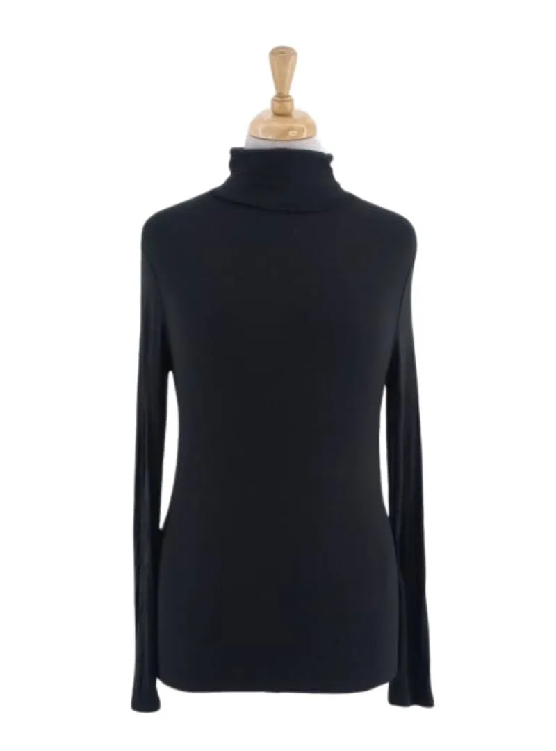 BASIC LONG SLEEVE TURTLE NECK TOP sold by FBO