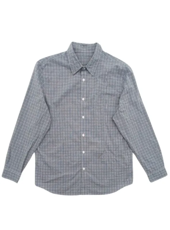 LONG SLEEVE BUTTON UP CHECKER SHIRT sold by FBO