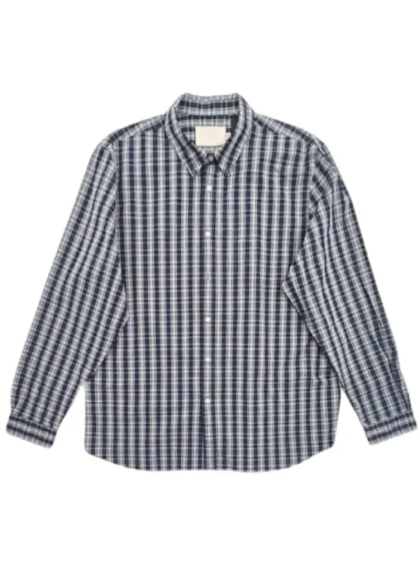 CHECK DETAIL LONG SLEEVE SHIRT sold by FBO