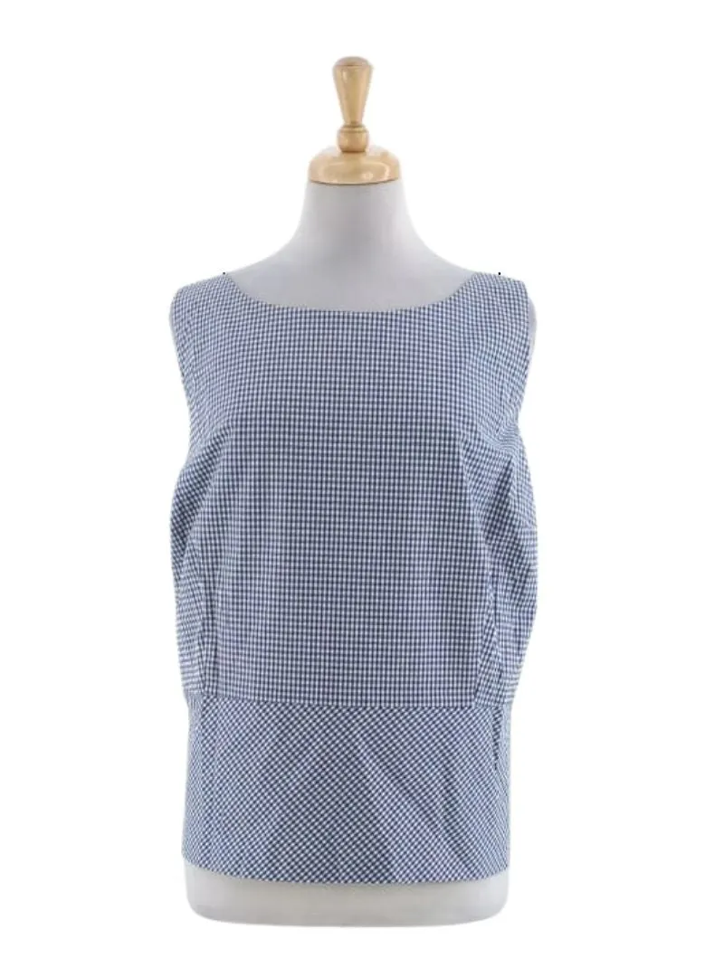 CHECKERD SLEEVELESS BLOUSE sold by FBO