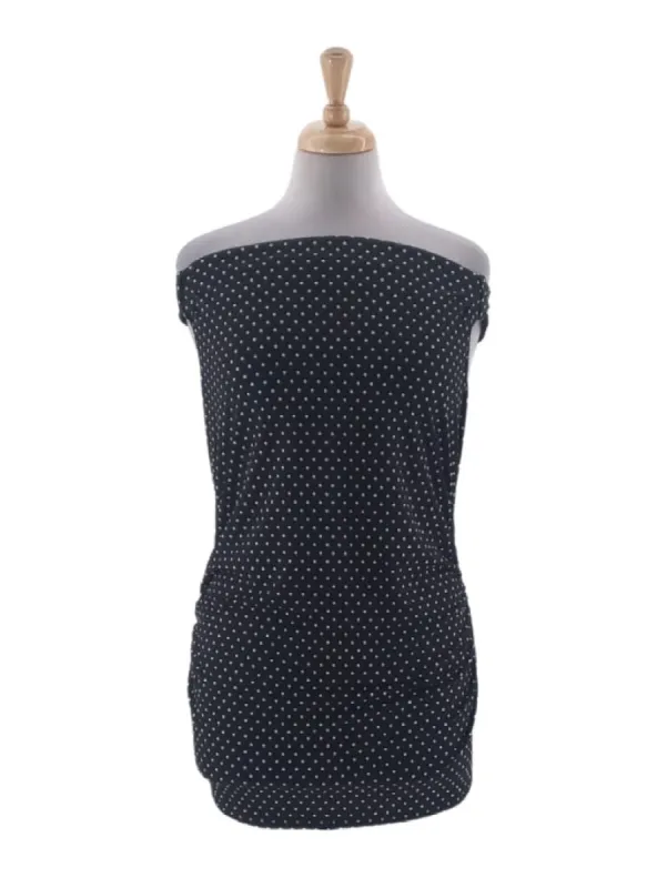 POLKA DOT RUCHED  OFF THE SHOULDER BLOUSE sold by FBO