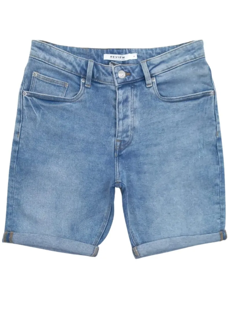 MEDIUM WASHED DENIM SHORTS sold by FBO