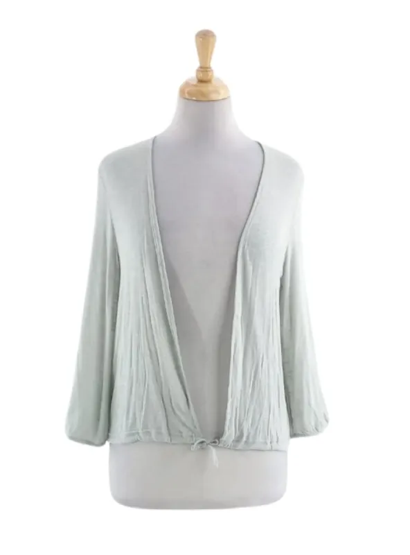 KNIT TIE FRONT TOP sold by FBO