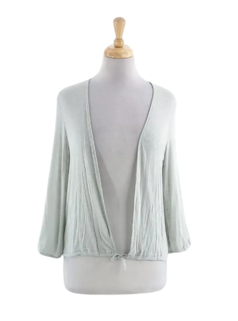 KNIT TIE FRONT TOP sold by FBO