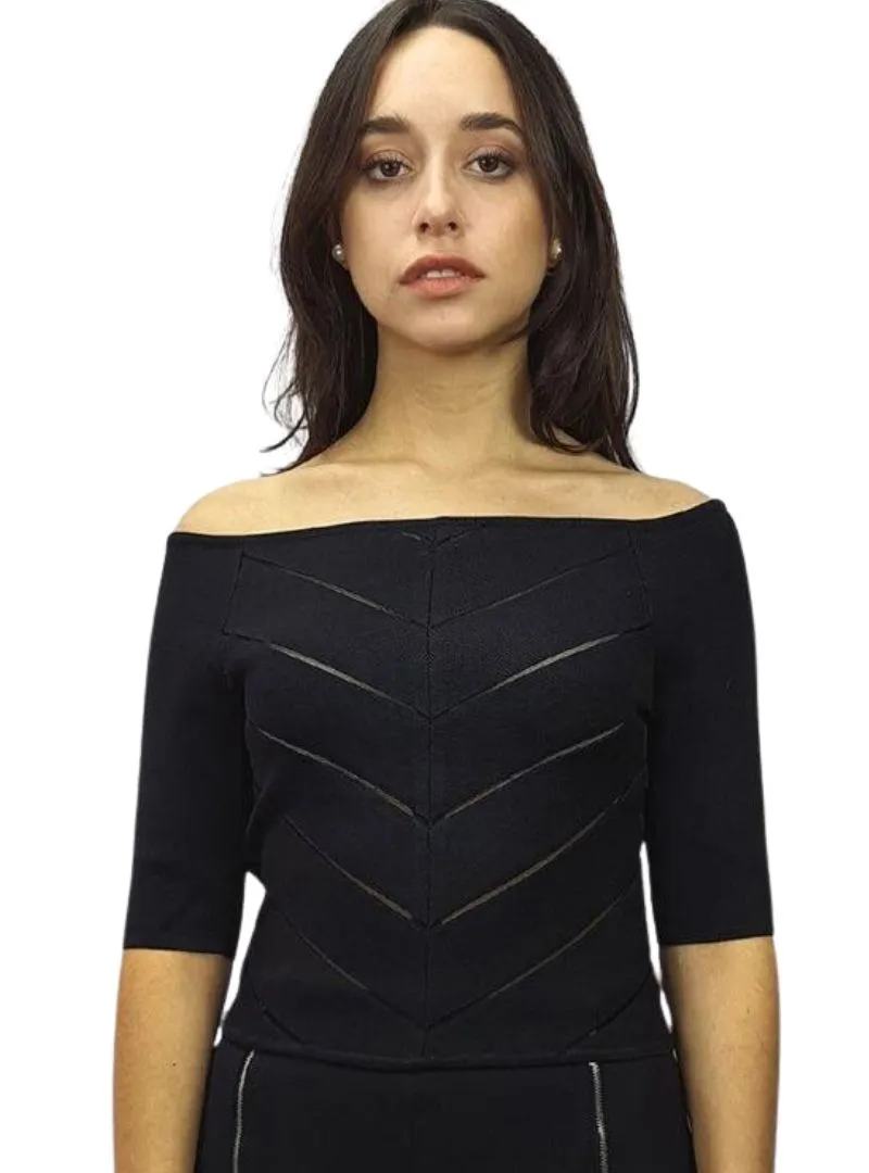 FITTED OFF THE SHOULDER TOP sold by FBO