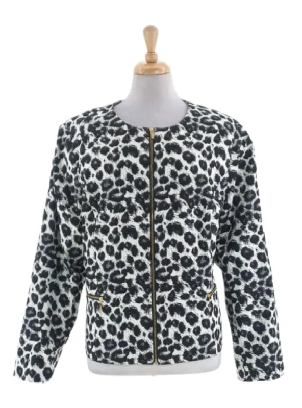 DETAILED PRINT ZIP UP JACKET sold by FBO