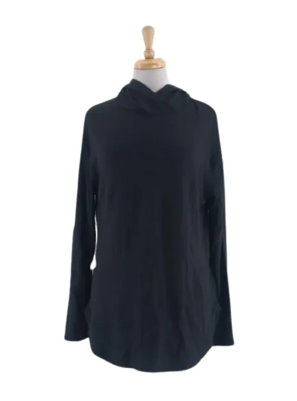 BASIC LONG SLEEVE HOODED FLEECE TOP sold by FBO
