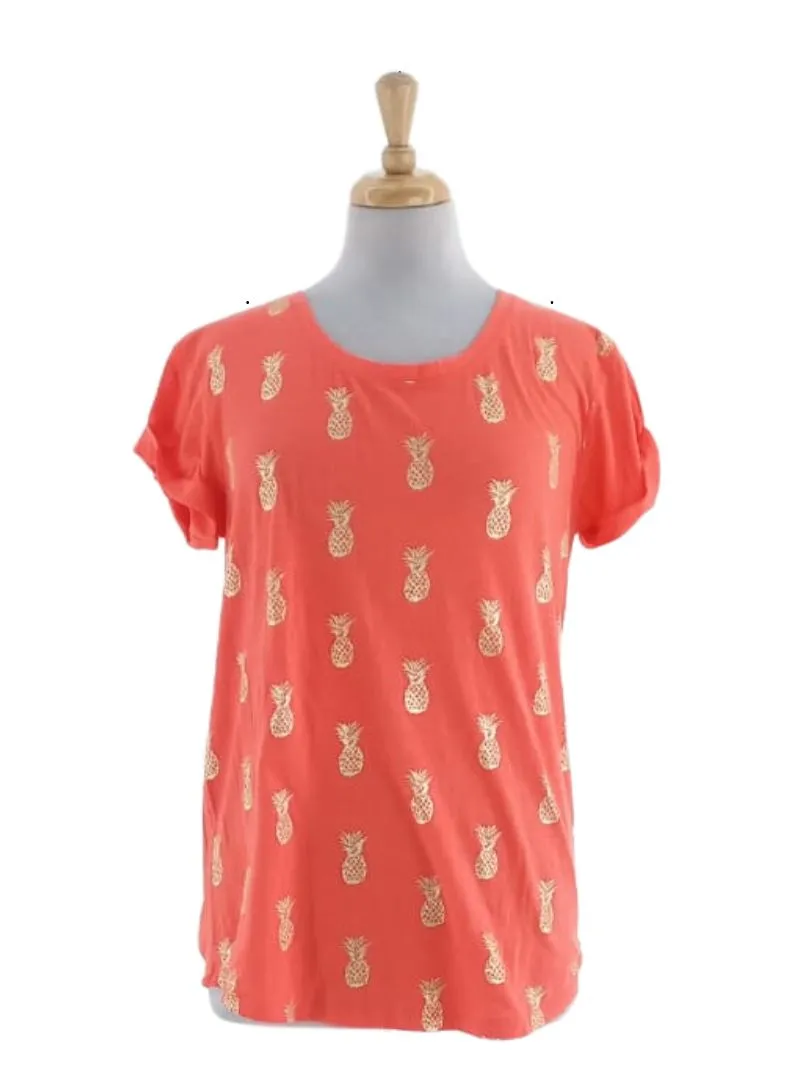 DETAIL PINEAPPLE PRINT TEE sold by FBO