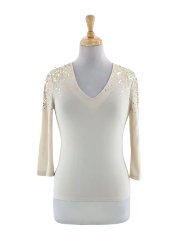 DETAILED FITTED LONG SLEEVE TEE sold by FBO