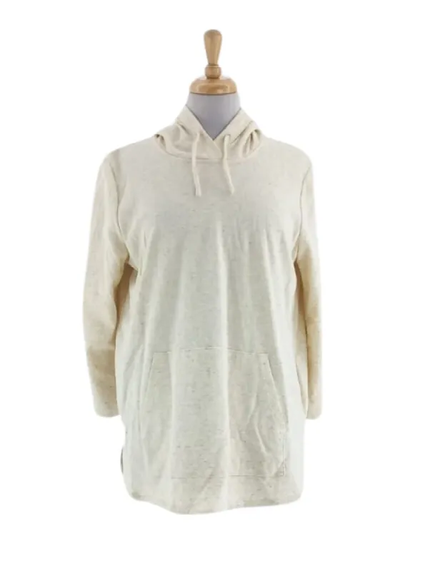 TEXTURED HOODED FLEECE TOP sold by FBO
