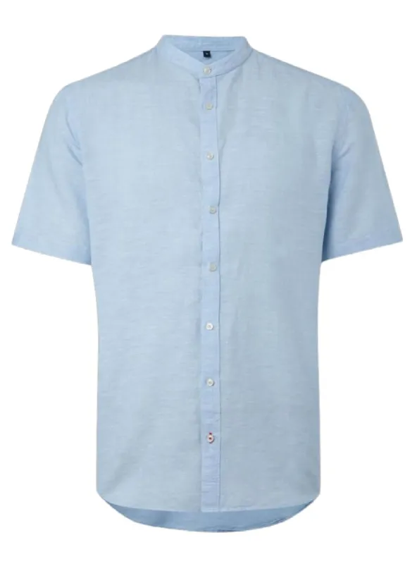 ROUND NECK BUTTON UP TAILORED SHIRT sold by FBO