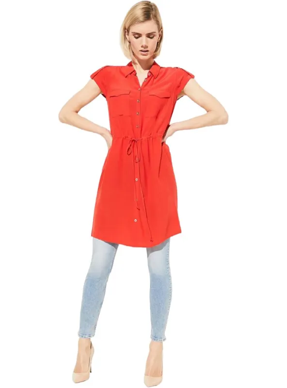 BUTTON UP SHIRT DRESS sold by FBO