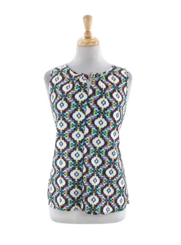 DETAILED PATTERN SATIN BLOUSE sold by FBO