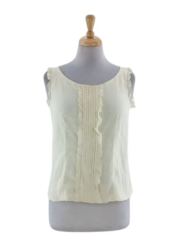FRILL DETAILED BUTTON UP BACK BLOUSE sold by FBO