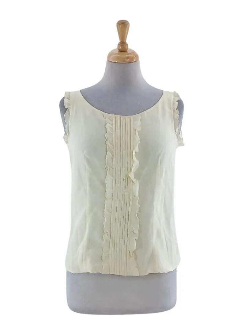 FRILL DETAILED BUTTON UP BACK BLOUSE sold by FBO