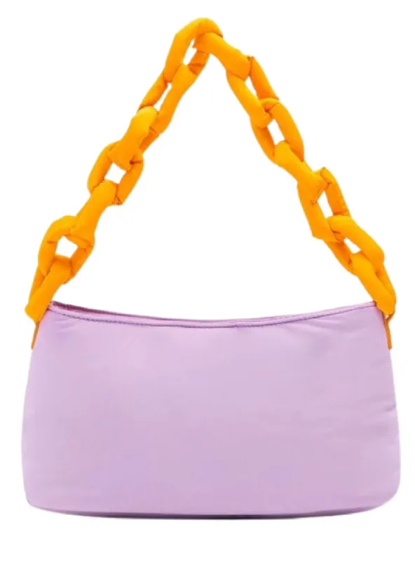 Cropp Nylon Chain Shoulder Bag - Purple/Orange sold by FBO