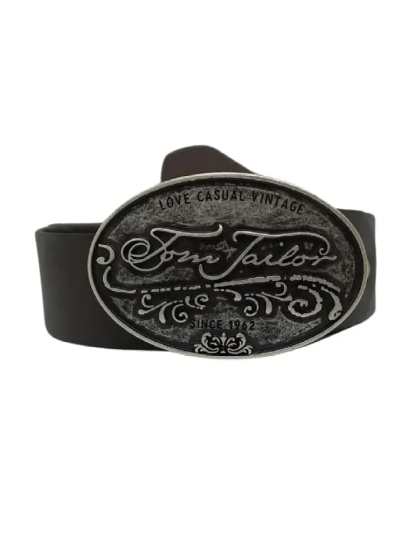 LOGO BUCKLE GENUINE LEATHER BELT sold by FBO