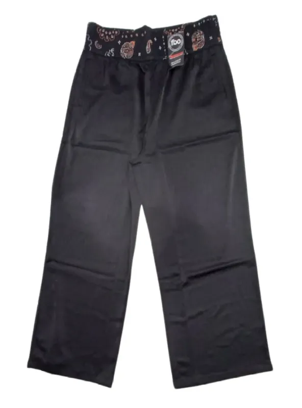 SHIRRED DETAILED BAND SATIN WIDE LEG TROUSER sold by FBO