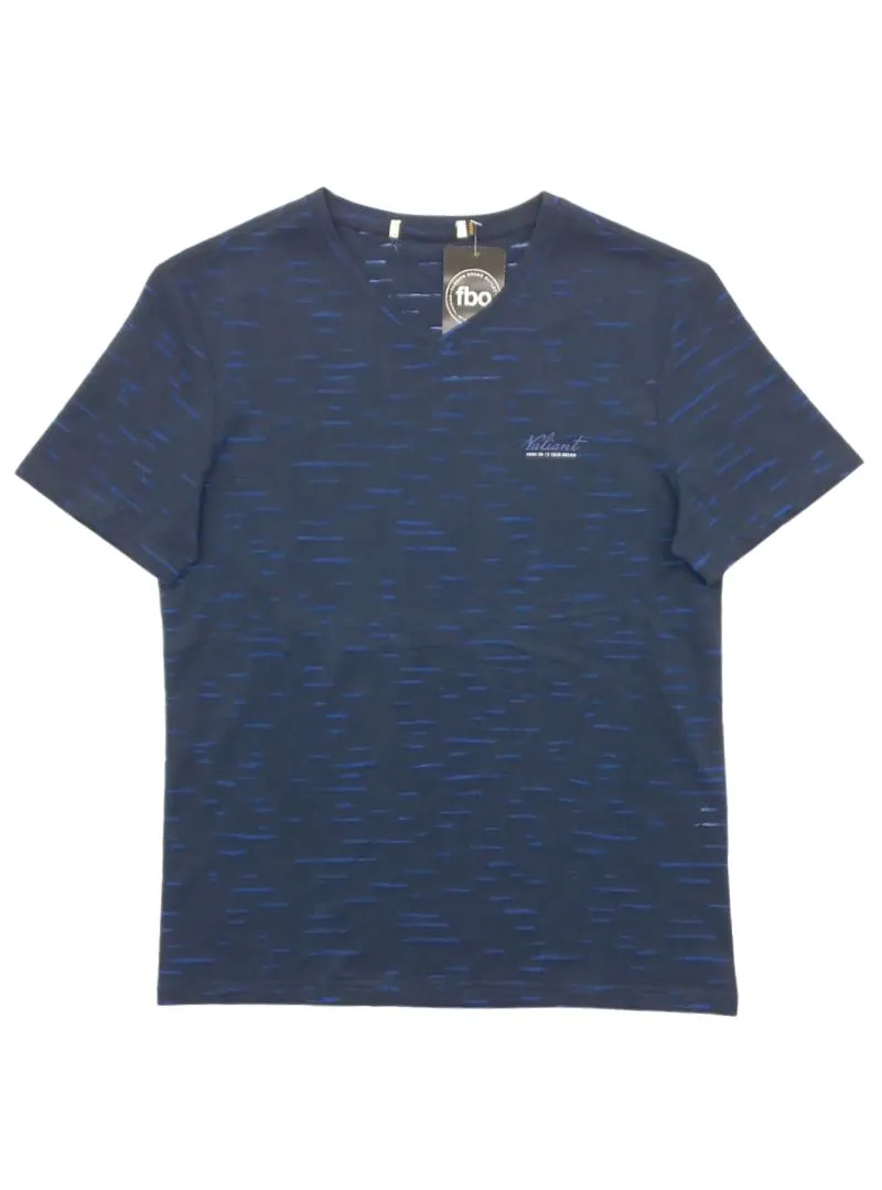 STRIPED PRINTED CREW TEE sold by FBO