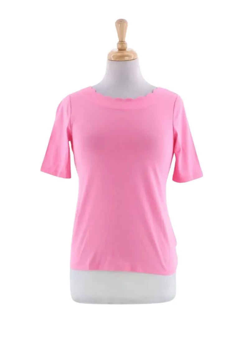 CURVED NECKLINE T-SHIRT sold by FBO