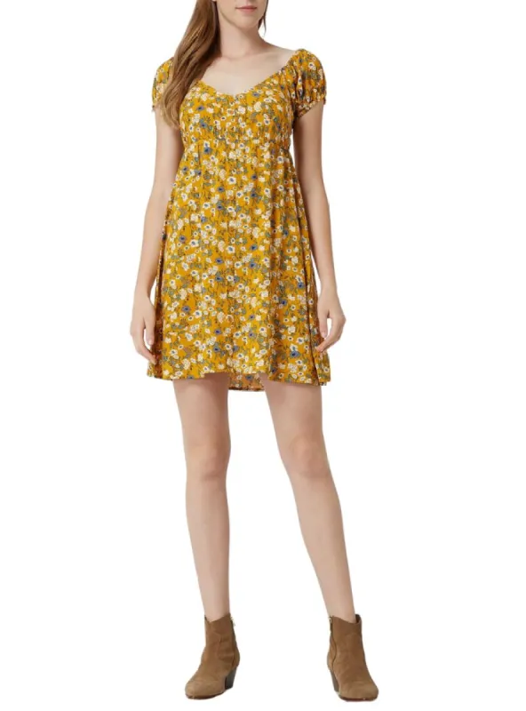 FLORAL BUTTON DETAIL DRESS sold by FBO