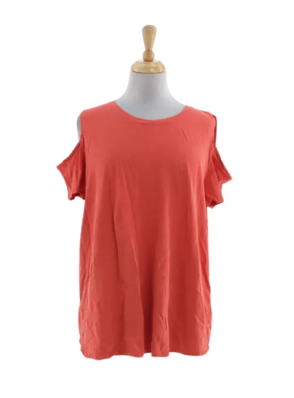 SOLID COLD SHOULDER TOP sold by FBO
