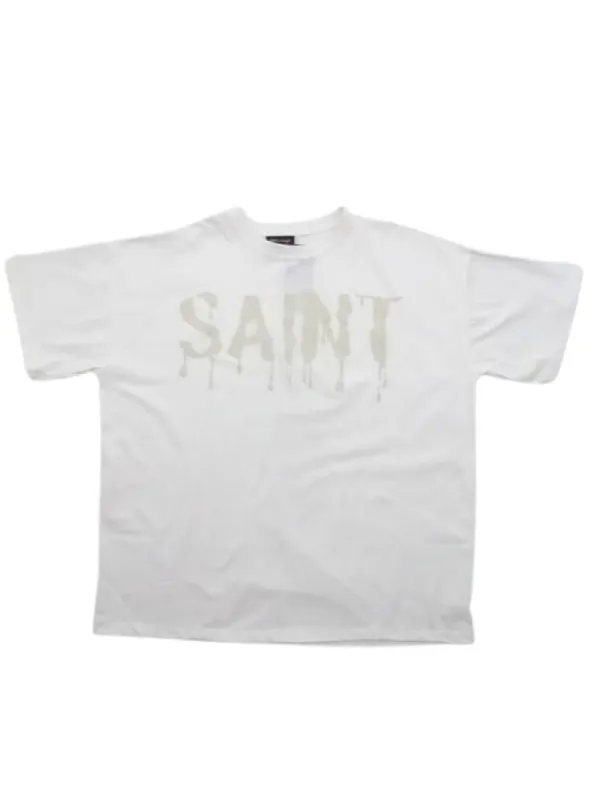 PRINTED DRIP OVERSIZED CREW TEE sold by FBO