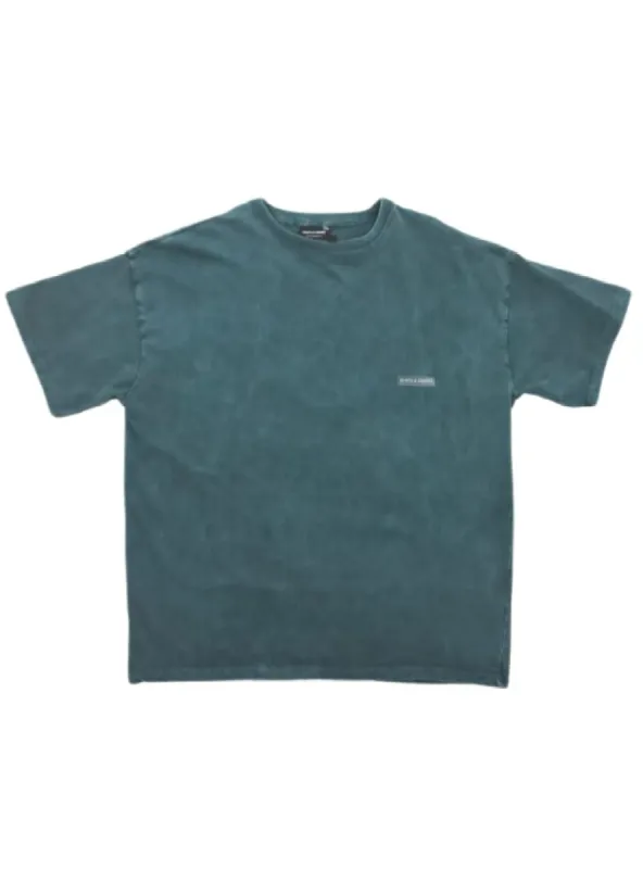 LOGO WASHED OVERSIZED CREW NECK TEE sold by FBO