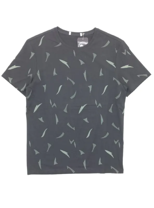 DETAILED PRINTED CREW TEE sold by FBO