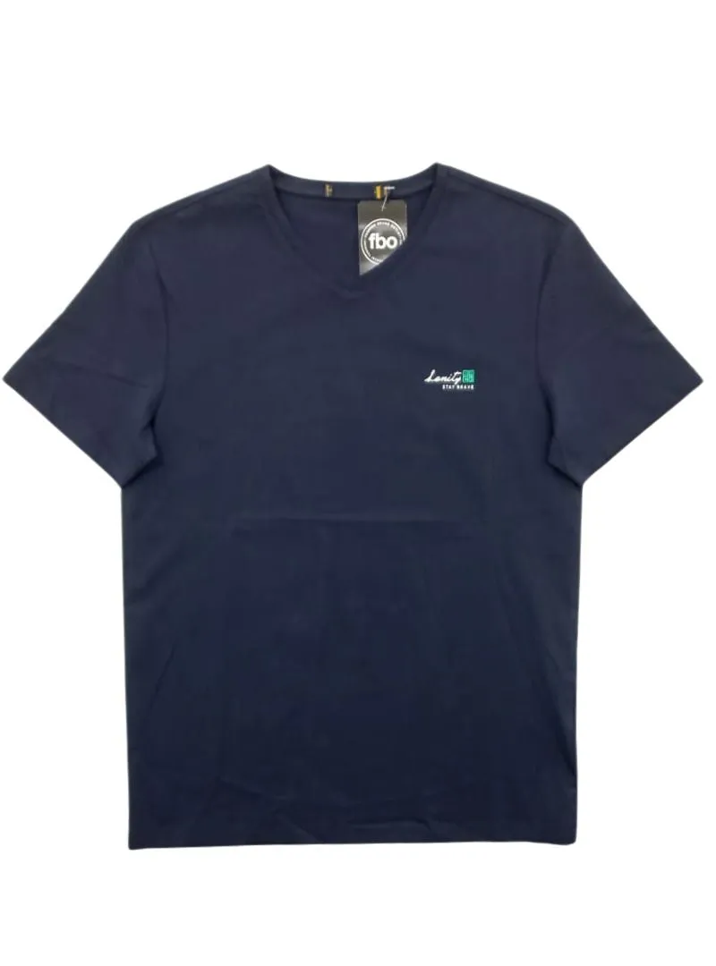 V-NECK PRINTED CREW TEE sold by FBO