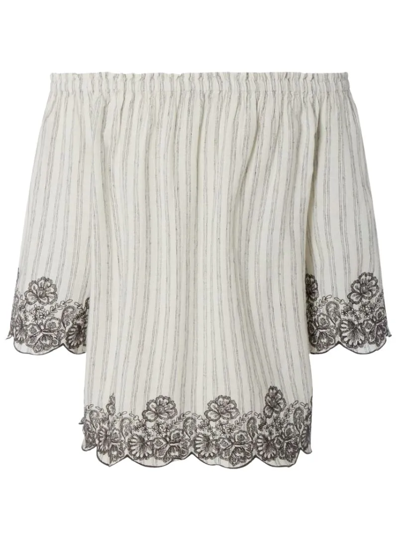 DETAIL OFF THE SHOULDER BLOUSE sold by FBO product image thumbnail 2