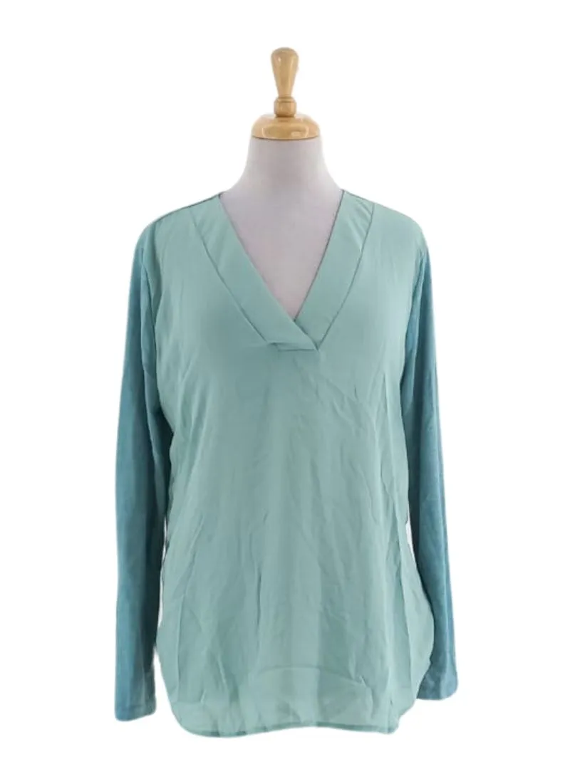 LONG SLEEVE V-NECK BLOUSE sold by FBO