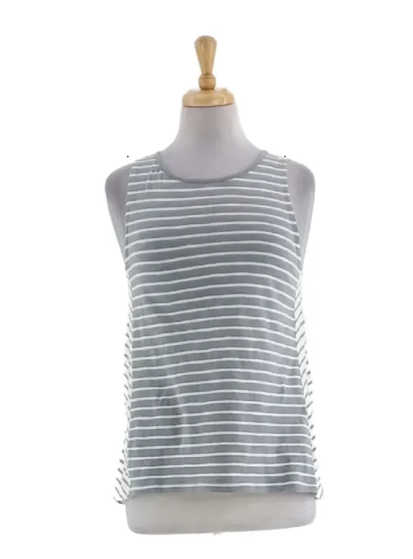 STRIPED SLEEVELESS TEE sold by FBO