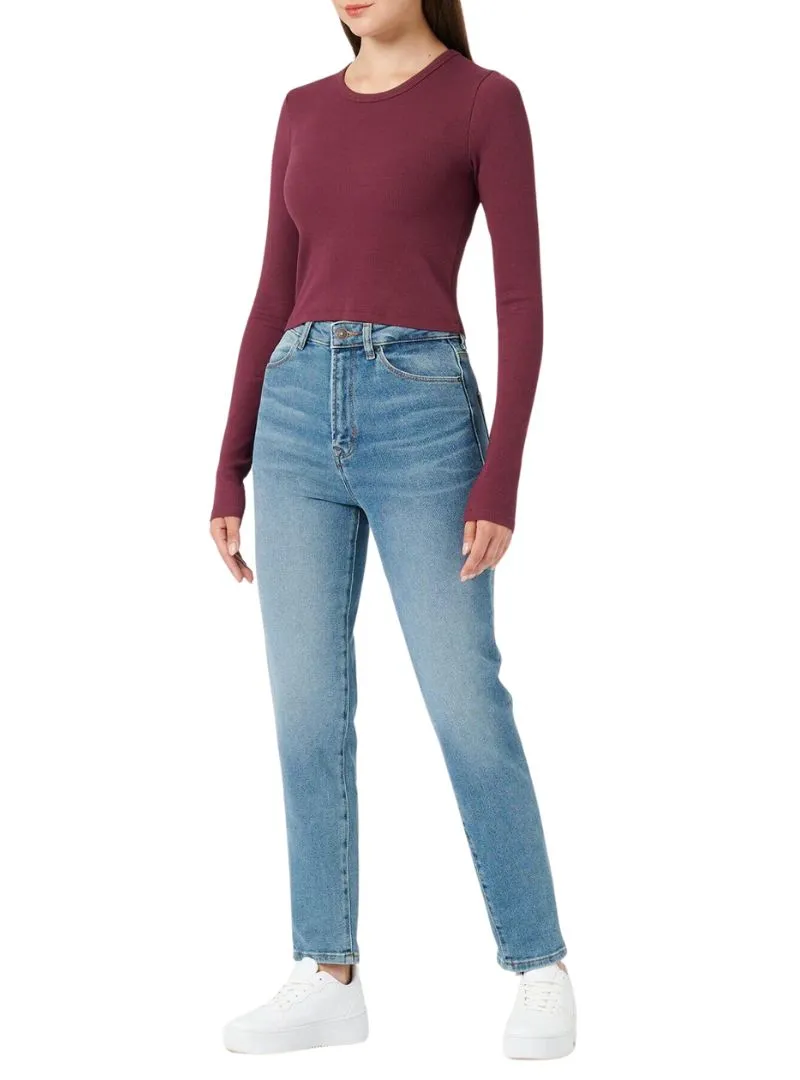 LONG SLEEVE RIBBED TEE sold by FBO product image thumbnail 2