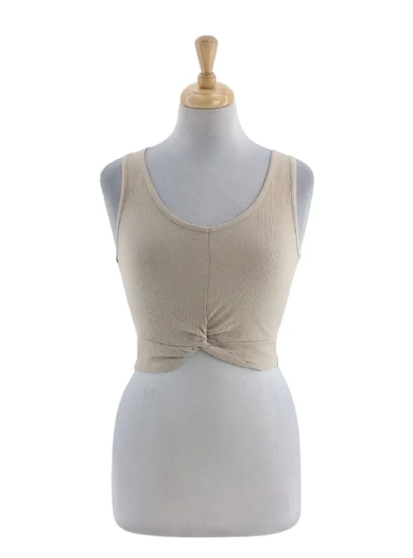 DETAIL KNOT CROP TOP sold by FBO