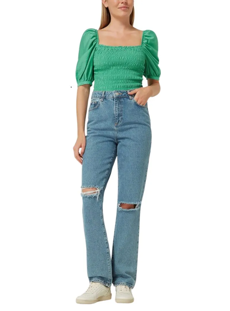 DETAIL SQUARE NECK SMOCK TOP sold by FBO product image thumbnail 4