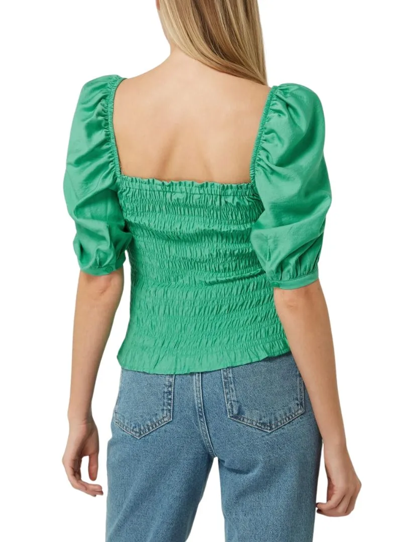 DETAIL SQUARE NECK SMOCK TOP sold by FBO product image thumbnail 2