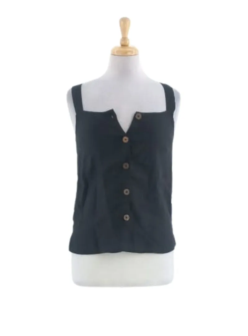 PURE LINEN BUTTON UP BLOUSE sold by FBO