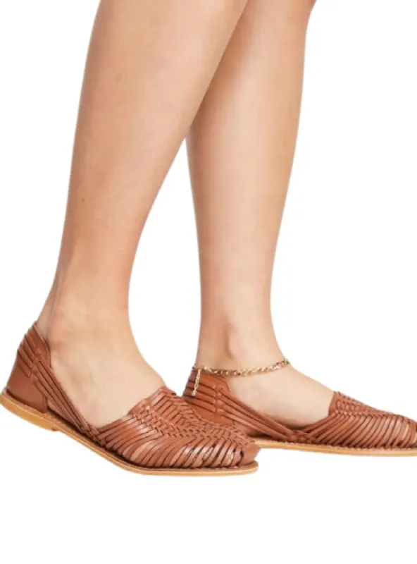 GENUINE LEATHER SLIP ON WOVEN SHOES sold by FBO