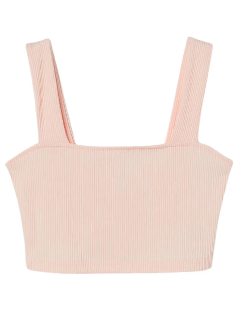 SEAMLESS RIBBED CROP TOP sold by FBO