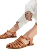 GENUINE LEATHER FISHERMAN FLAT SHOES sold by FBO