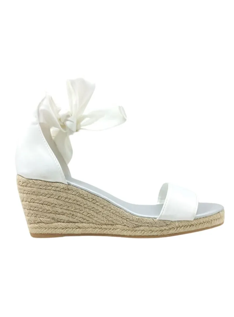 SATIN ESPADRILLE WEDGE HEEL sold by FBO